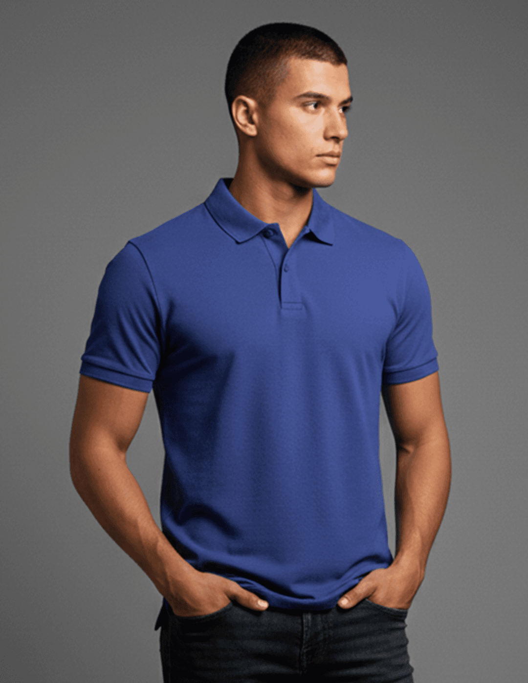 Crest Classic 220 GSM pure cotton regular fit polo t-shirt for men front