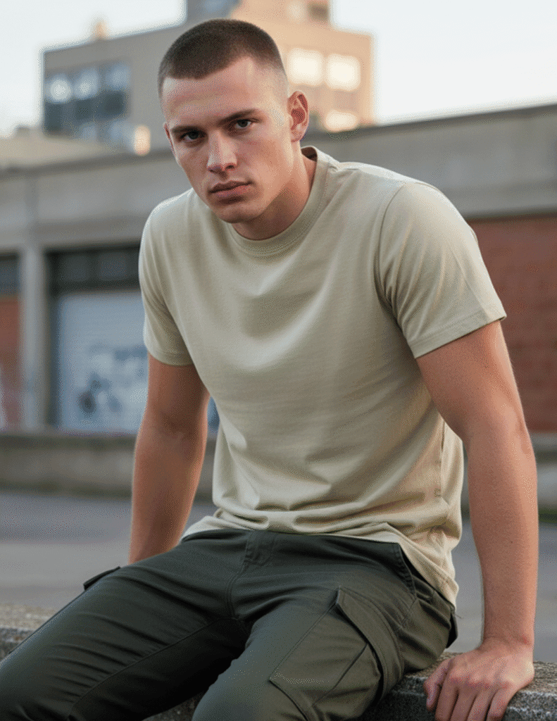 Dune Essential Men's Regular Fit Casual T-Shirt for Daily Wear - sitting