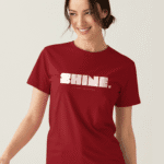 Shine Red Casual T-Shirt